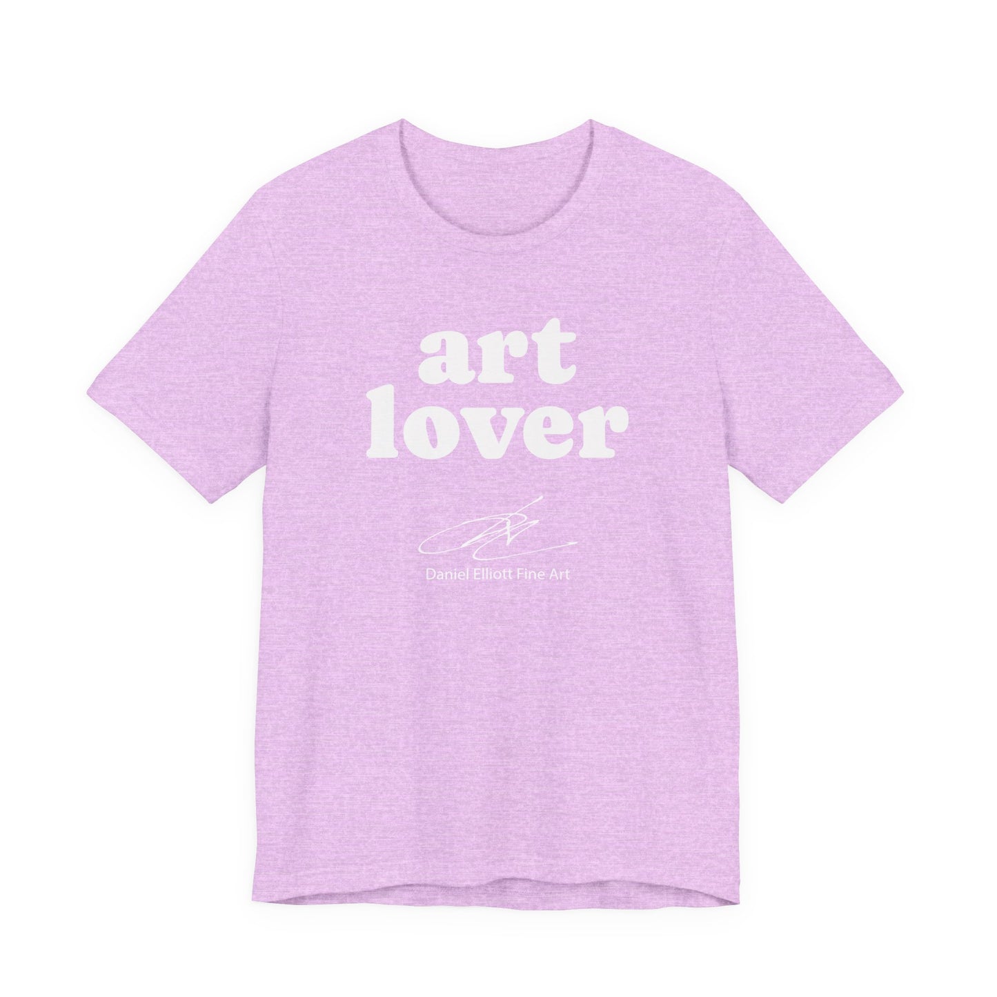 Art Lover Tee — Minimalist White Graphic T‑Shirt