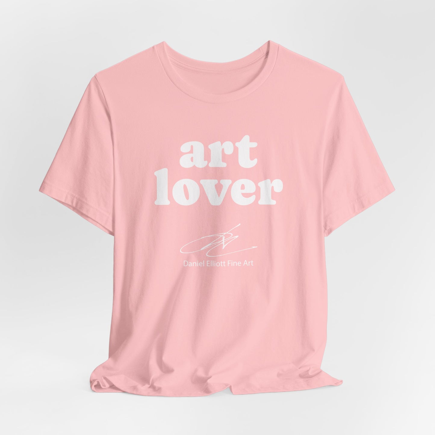 Art Lover Tee — Minimalist White Graphic T‑Shirt