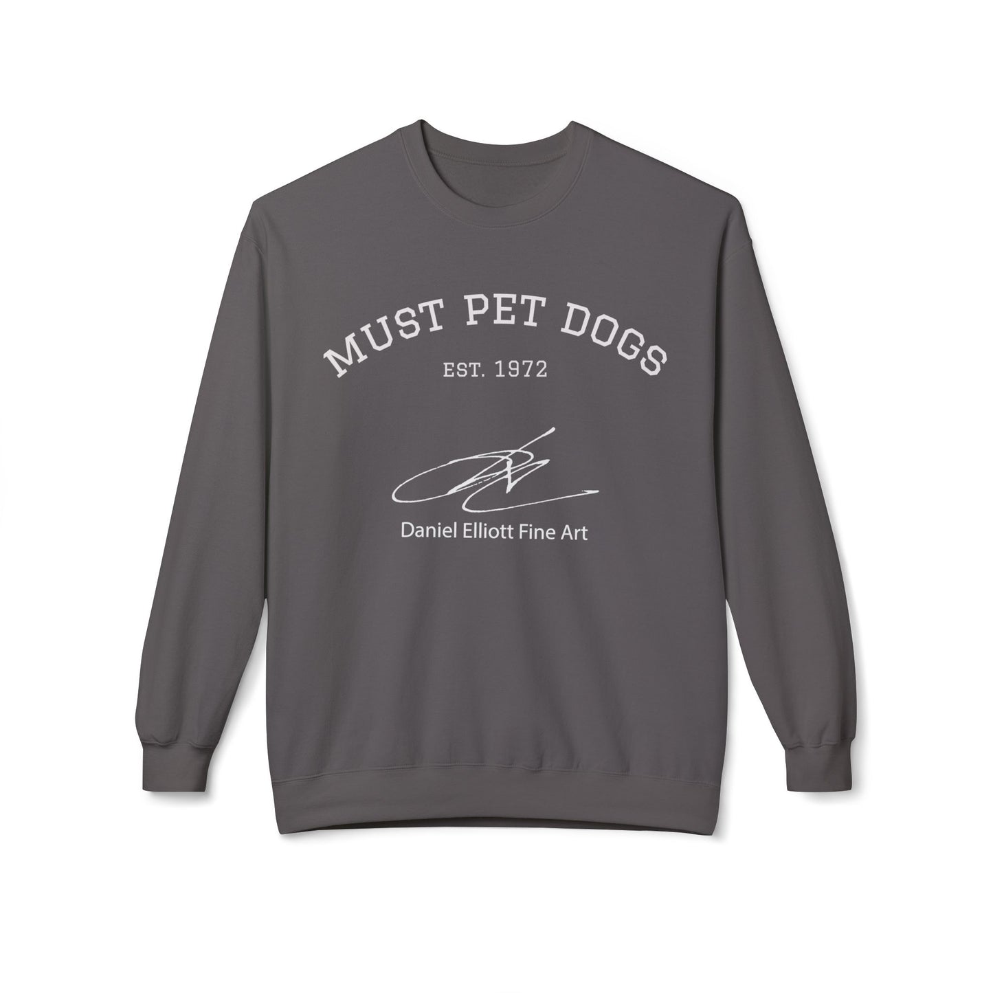 Must Pet Dogs Crewneck Sweatshirt — 'Must Pet Dogs' Graphic Crewneck