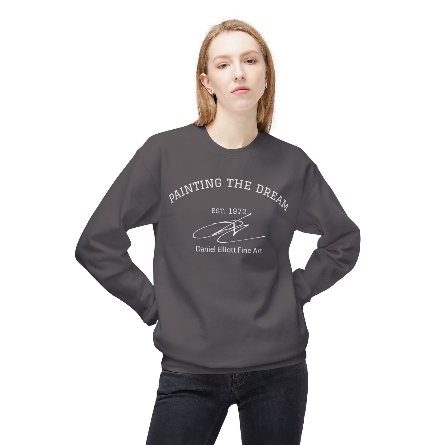 Painting The Dream Sweatshirt — Daniel Elliott Fine Art Crewneck (Est. 1972)