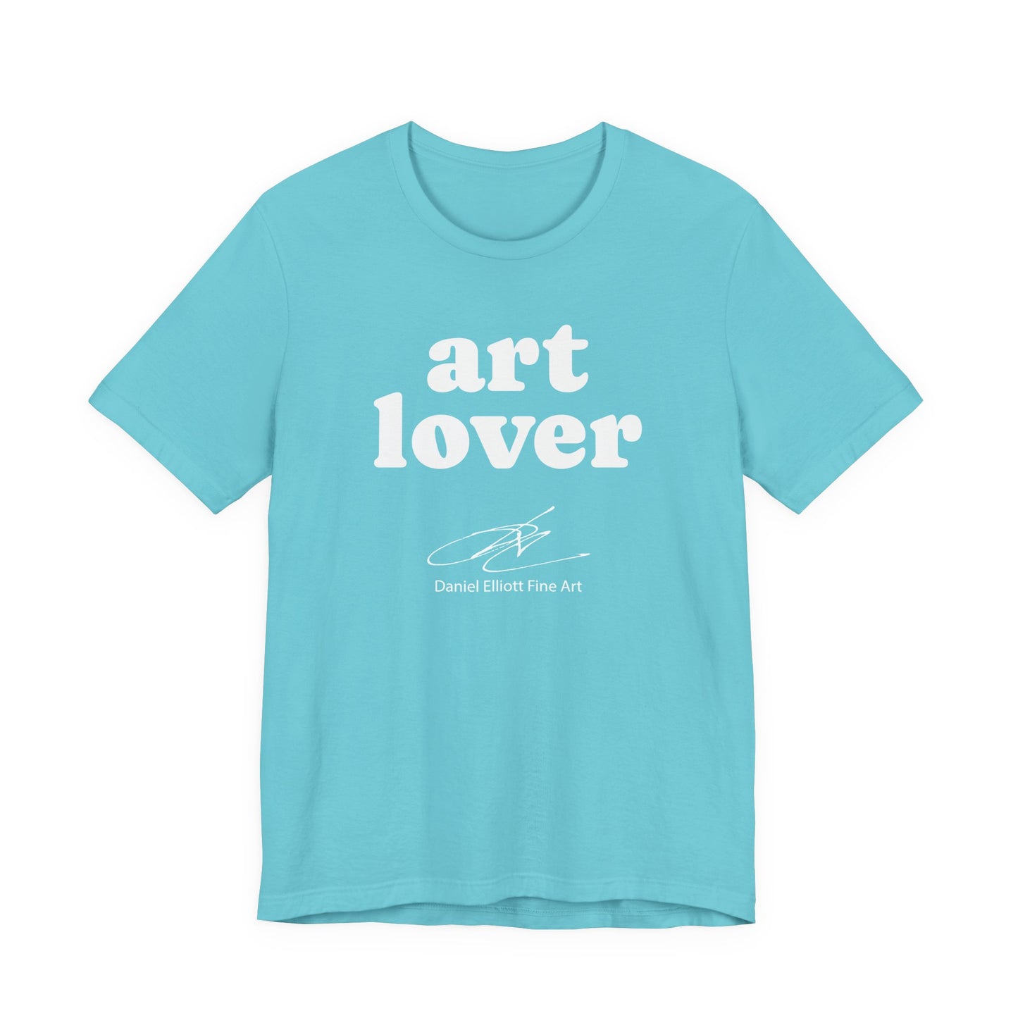 Art Lover Tee — Minimalist White Graphic T‑Shirt