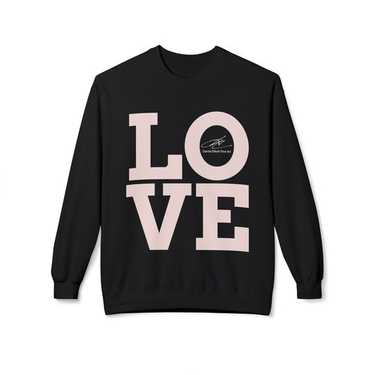 Love Block Letter Crewneck Sweatshirt