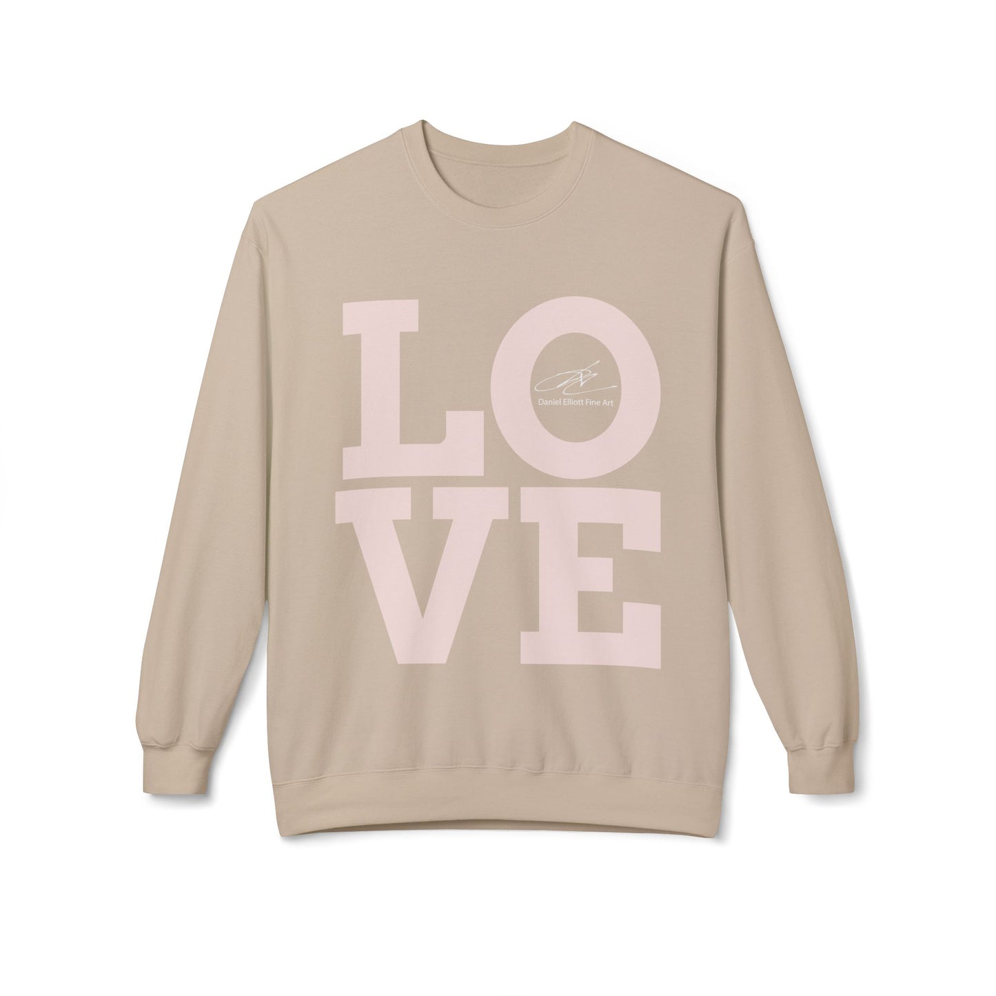 Love Block Letter Crewneck Sweatshirt