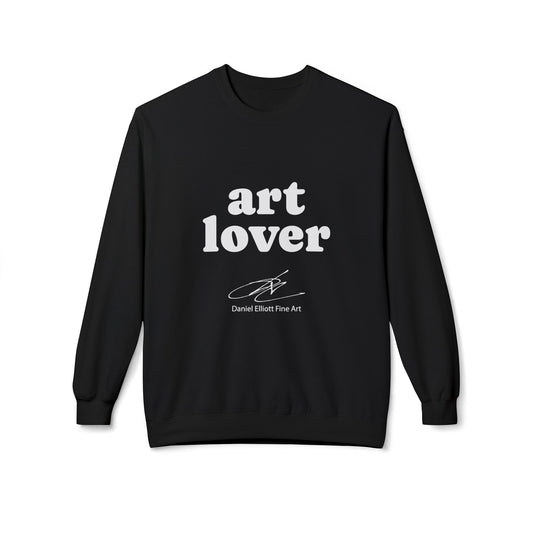 Art Lover Crewneck Sweatshirt — Minimalist Graphic Pullover for Artists & Creatives