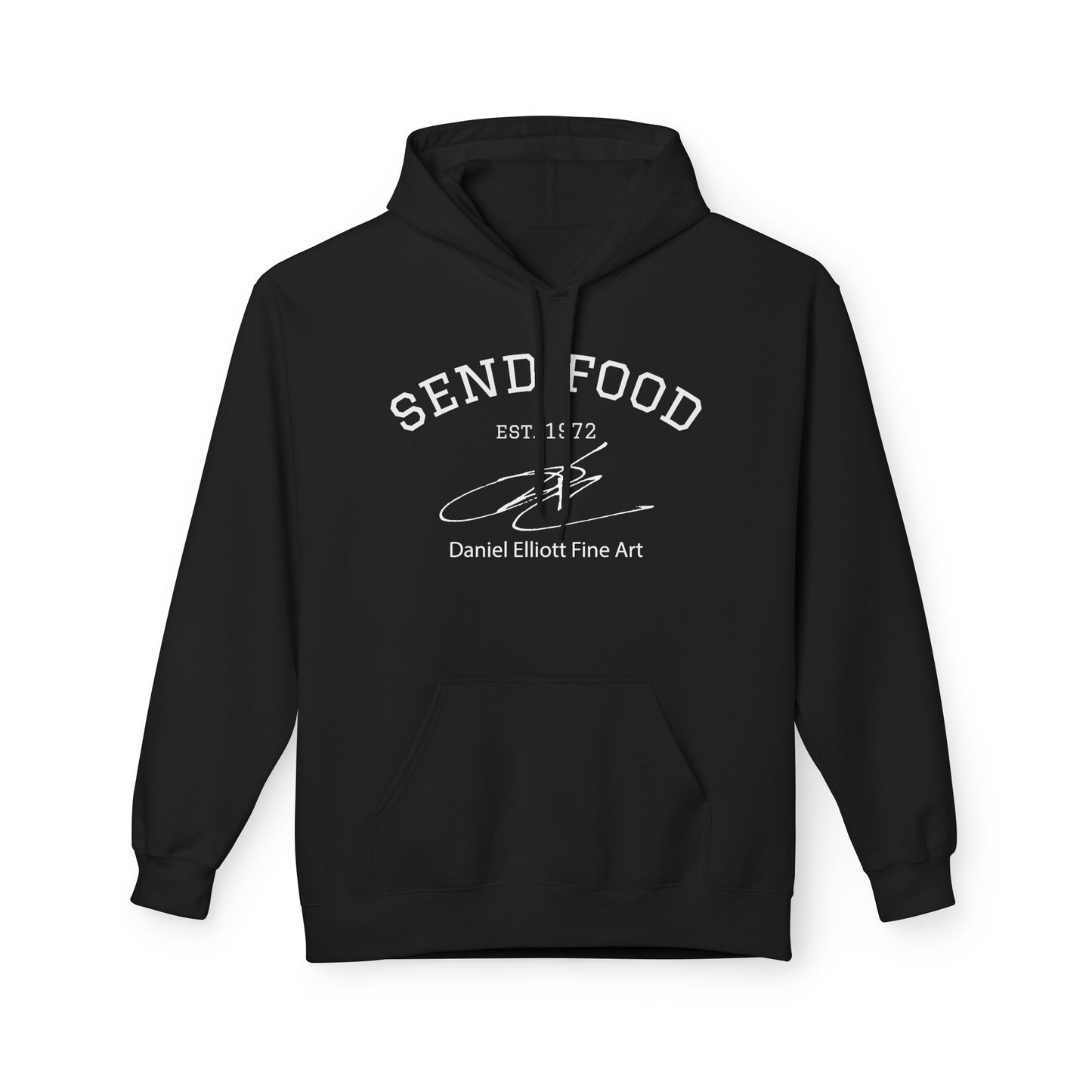 Send Food Hoodie — Casual Graphic Pullover by Daniel Elliott Fine Art