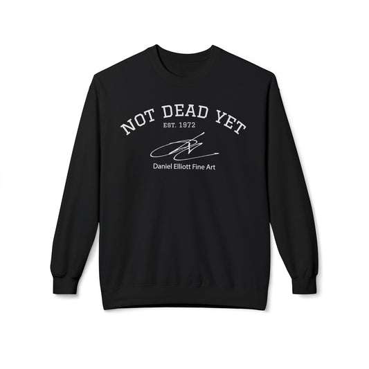Not Dead Yet Crewneck Sweatshirt — Vintage 'Est. 1972' Casual Graphic Pullover