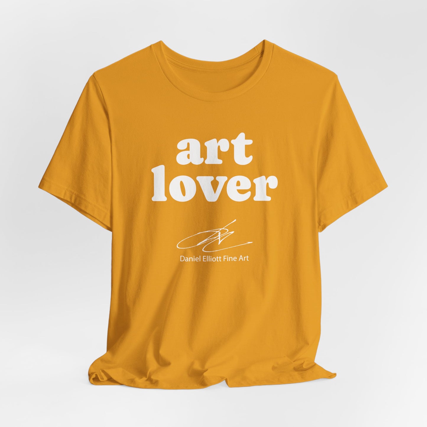Art Lover Tee — Minimalist White Graphic T‑Shirt