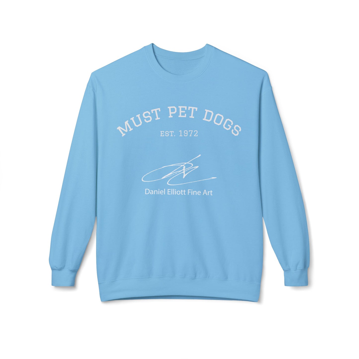 Must Pet Dogs Crewneck Sweatshirt — 'Must Pet Dogs' Graphic Crewneck