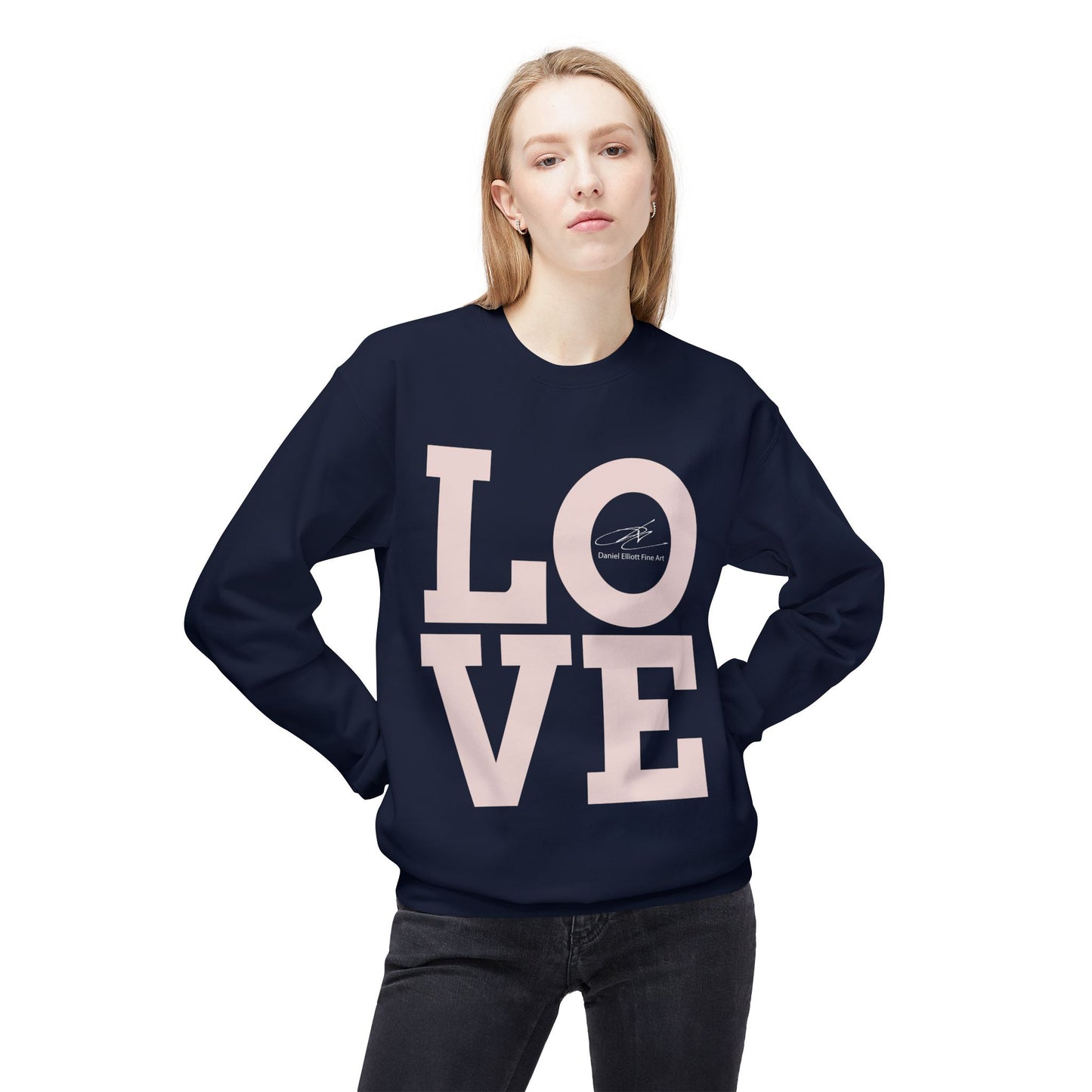 Love Block Letter Crewneck Sweatshirt