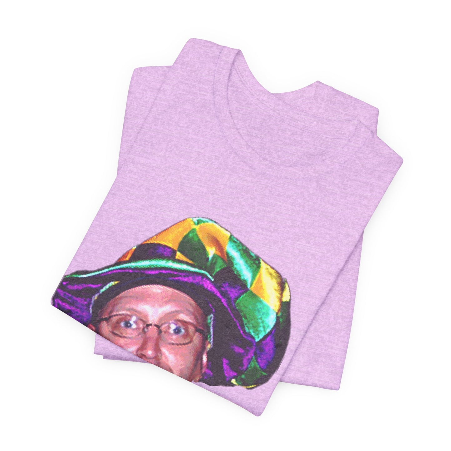El Jugador T-Shirt — Funny Face Graphic Tee with Colorful Hat