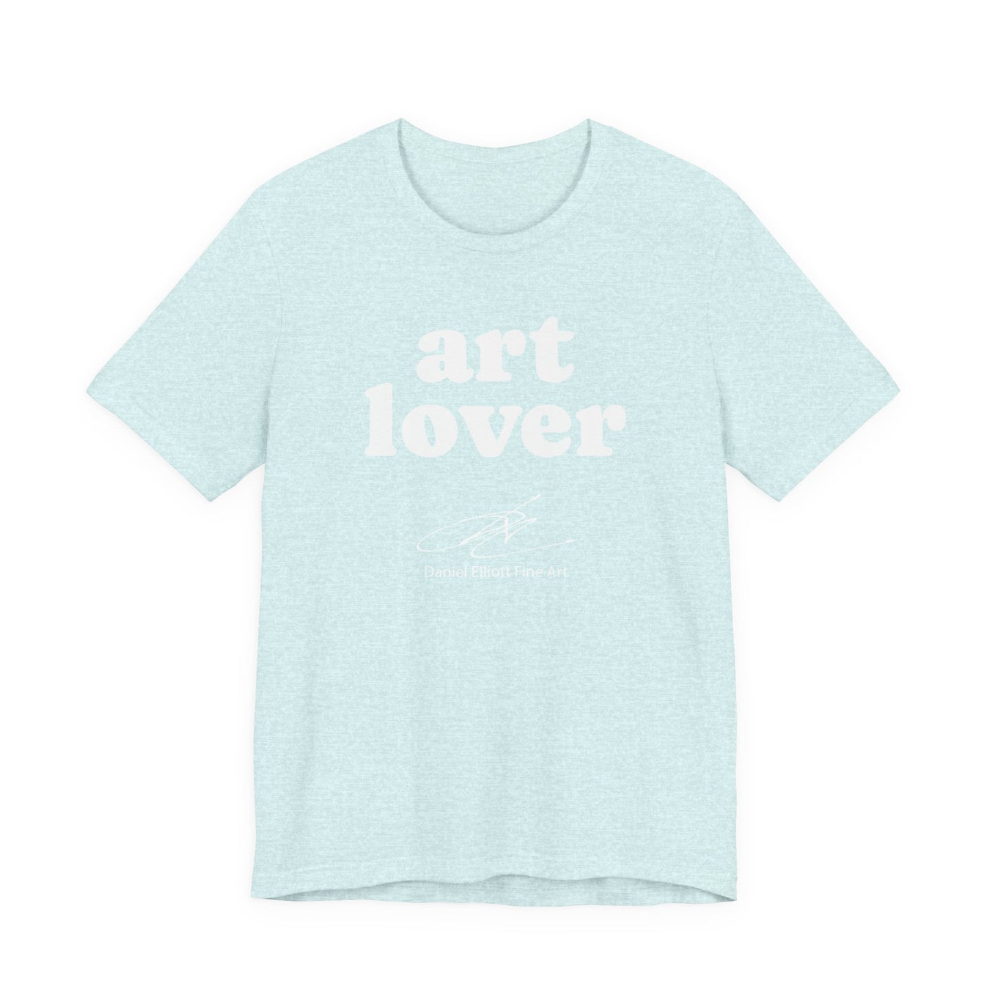 Art Lover Tee — Minimalist White Graphic T‑Shirt