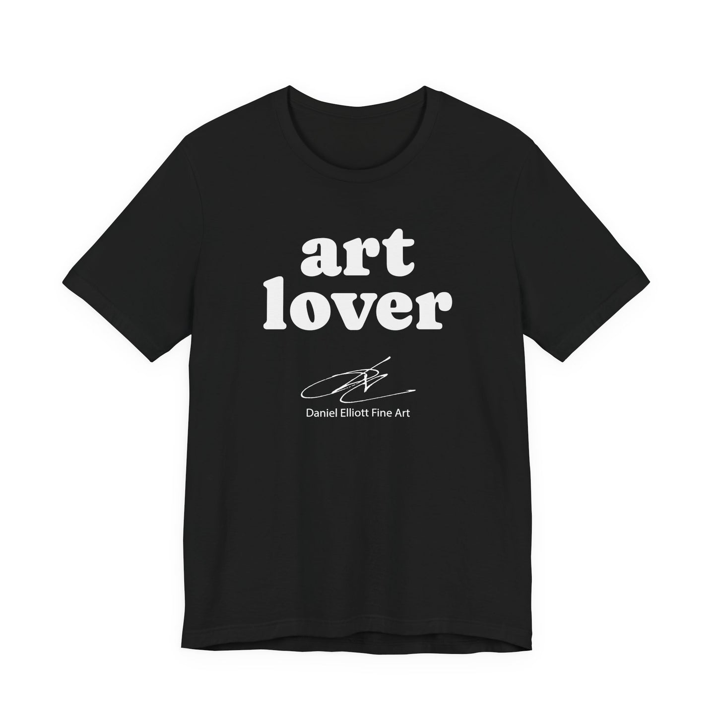 Art Lover Tee — Minimalist White Graphic T‑Shirt