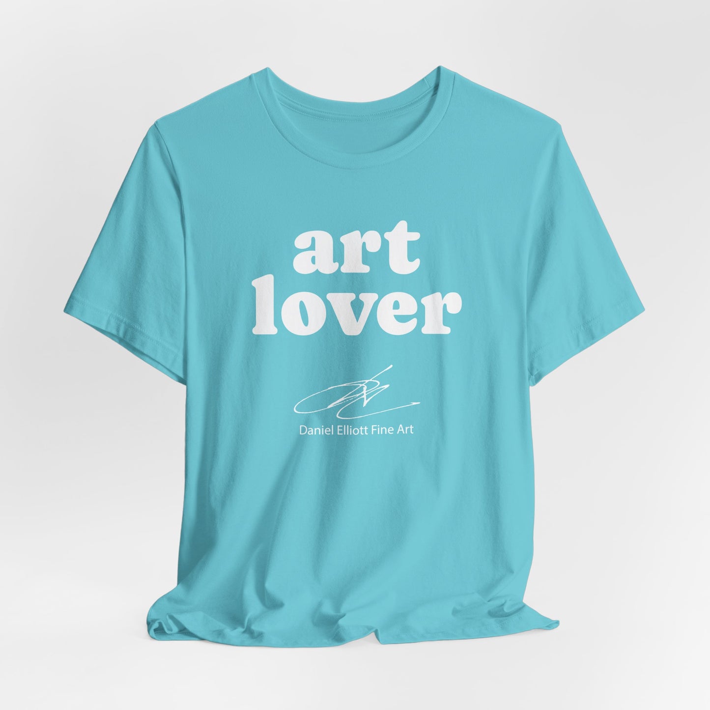 Art Lover Tee — Minimalist White Graphic T‑Shirt