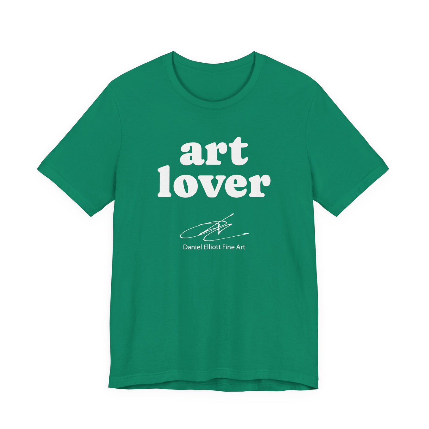 Art Lover Tee — Minimalist White Graphic T‑Shirt