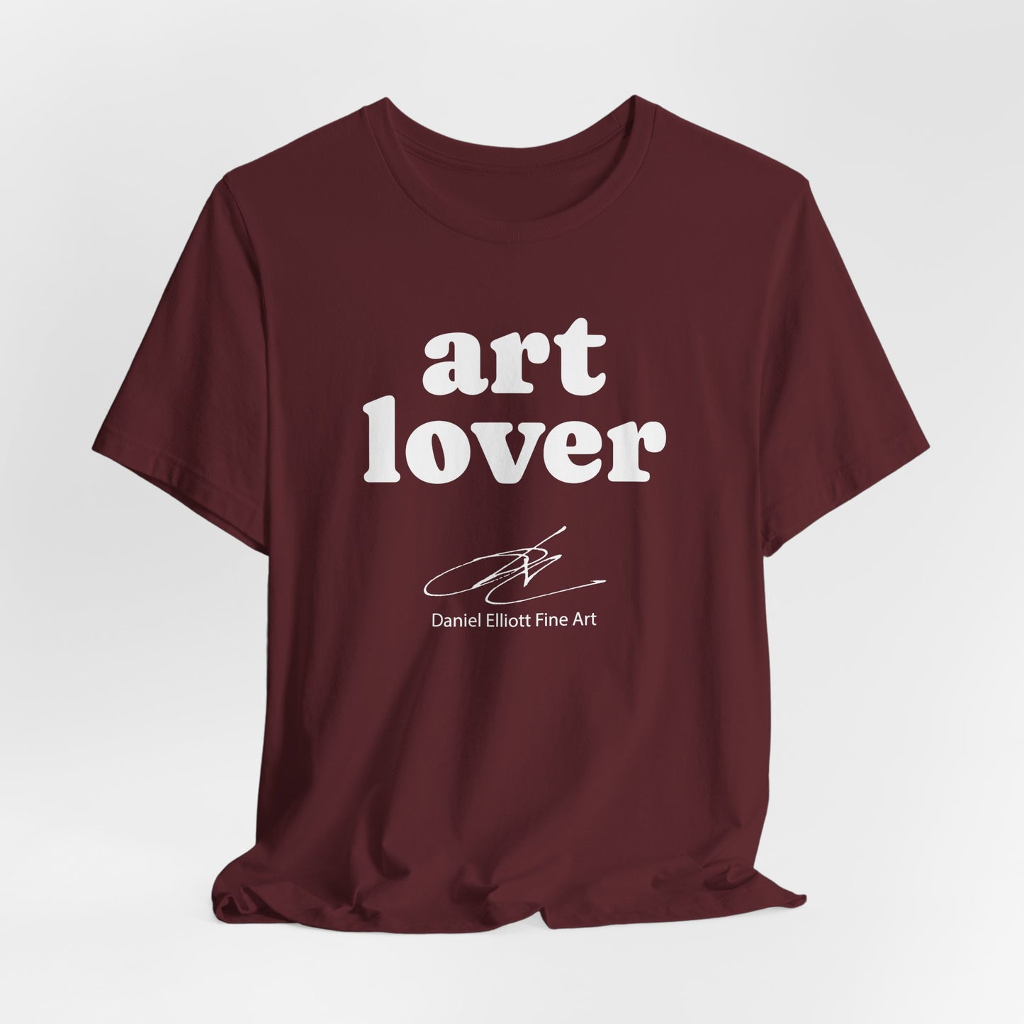 Art Lover Tee — Minimalist White Graphic T‑Shirt