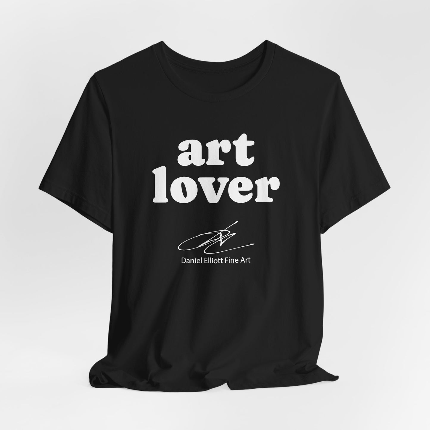 Art Lover Tee — Minimalist White Graphic T‑Shirt