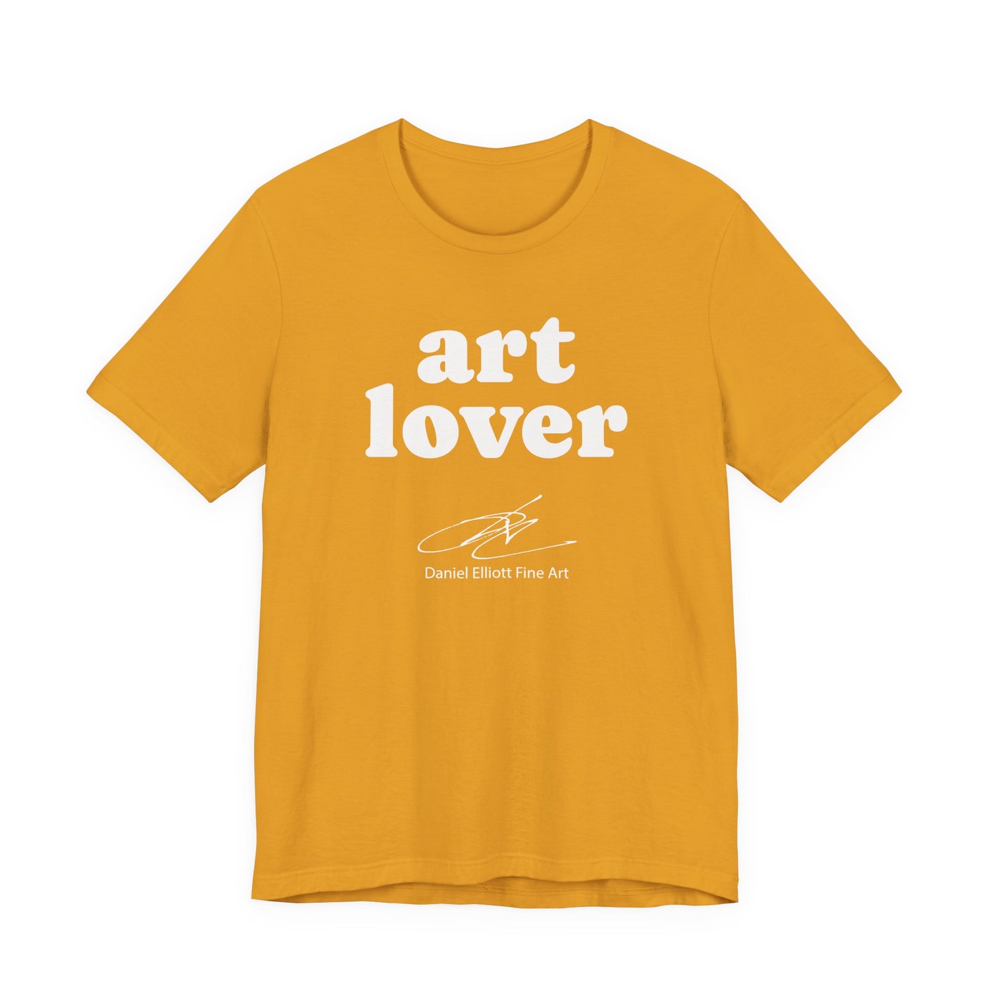 Art Lover Tee — Minimalist White Graphic T‑Shirt