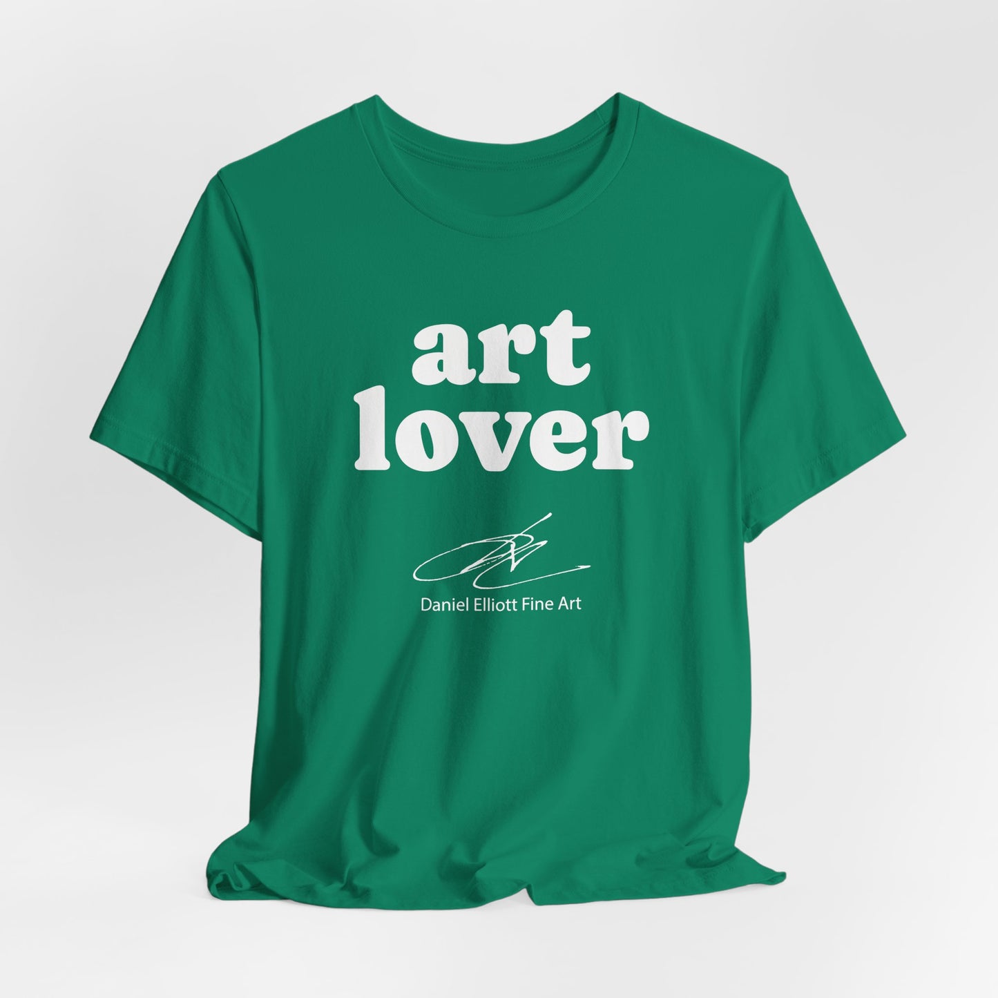 Art Lover Tee — Minimalist White Graphic T‑Shirt