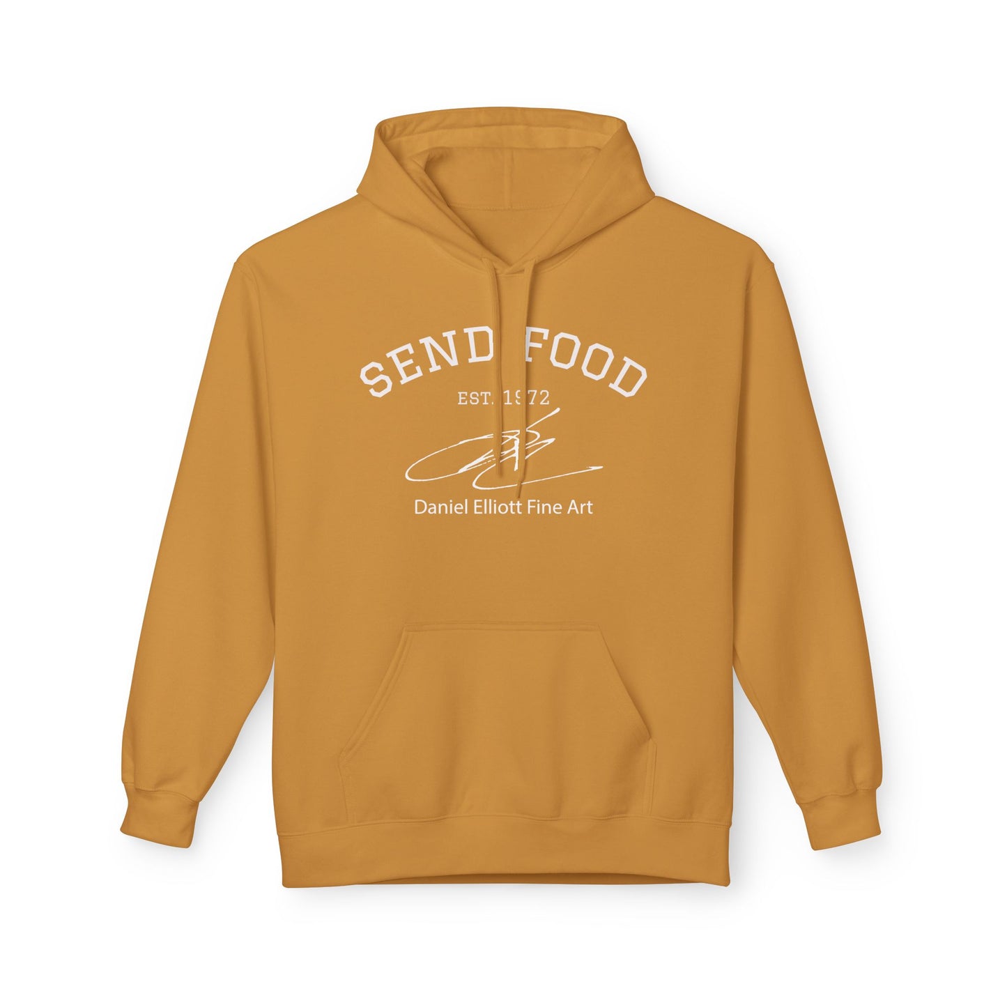Send Food Hoodie — Casual Graphic Pullover by Daniel Elliott Fine Art