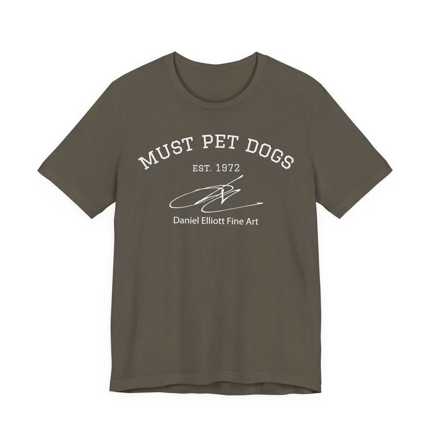 Must Pet Dogs T-Shirt – Dog Lover Graphic Tee (Daniel Elliott Fine Art)