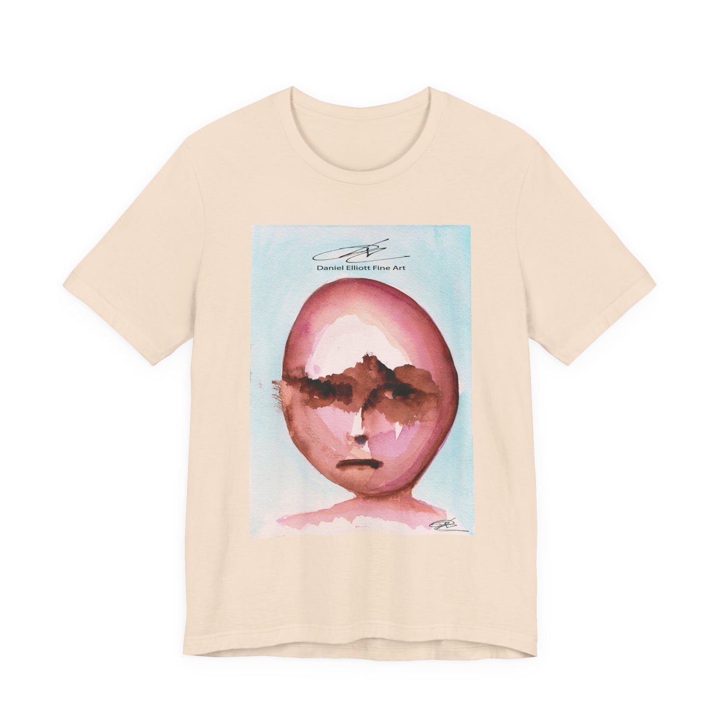 Artistic Portrait Graphic Tee, Unisex Art T-Shirt, Trendy Casual Wear, Gift for Art Lovers, Unique Statement Shirt