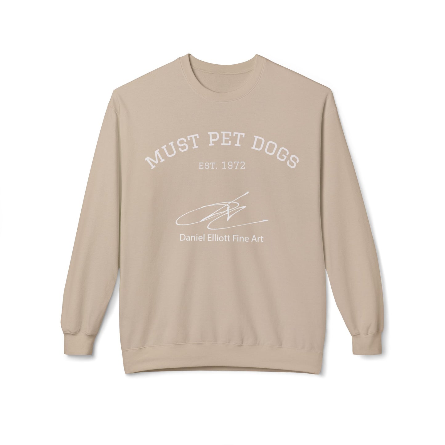 Must Pet Dogs Crewneck Sweatshirt — 'Must Pet Dogs' Graphic Crewneck