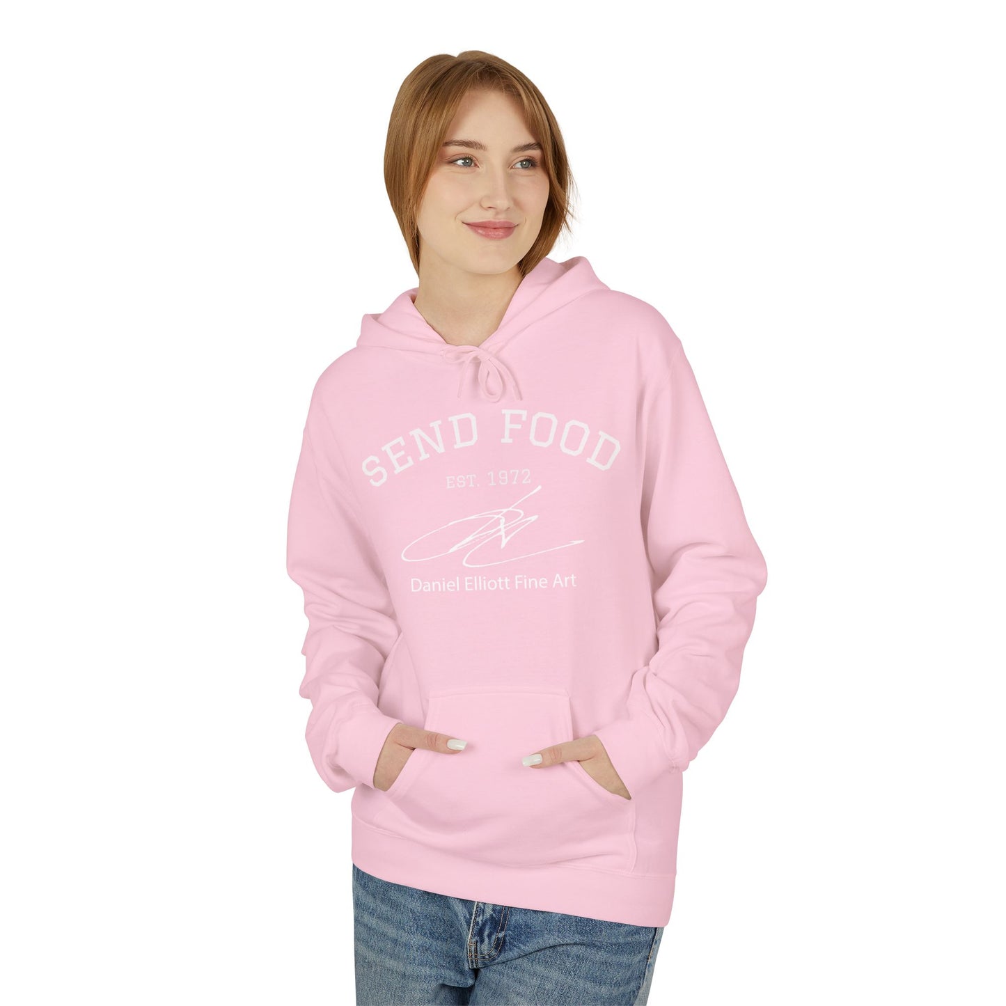 Send Food Hoodie — Casual Graphic Pullover by Daniel Elliott Fine Art